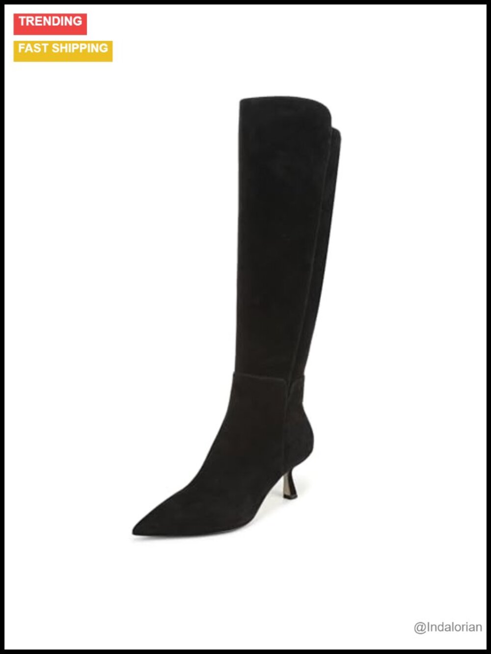 Sam Edelman Taylin Pointed Toe Kitten Heel Knee High Boots Women's